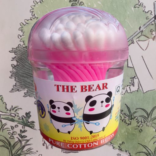 Mã SP S002 - Hũ ráy tai sò bé The Bear dành cho em bé thân nhựa