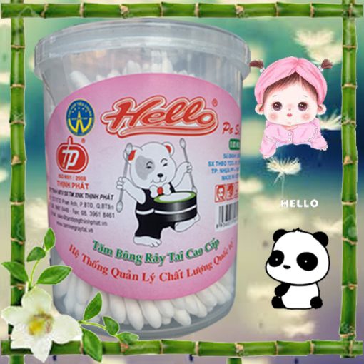 Mã SP H021 - Hũ ráy tai tròn que giấy dành cho trẻ em - Pơ si